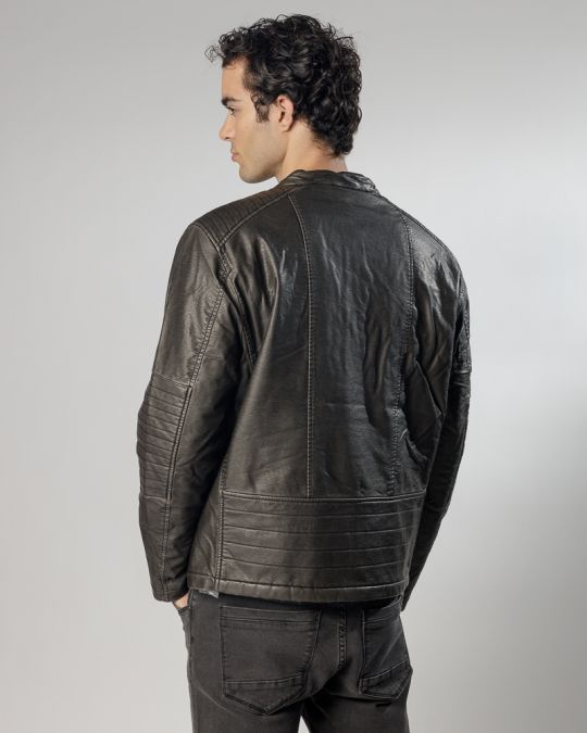 GREY MEN'S COAT 1D24FW3023KA9000