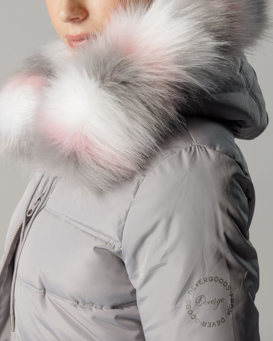 GREY WOMEN'S WINTER COAT 2D24FW3545KA1600