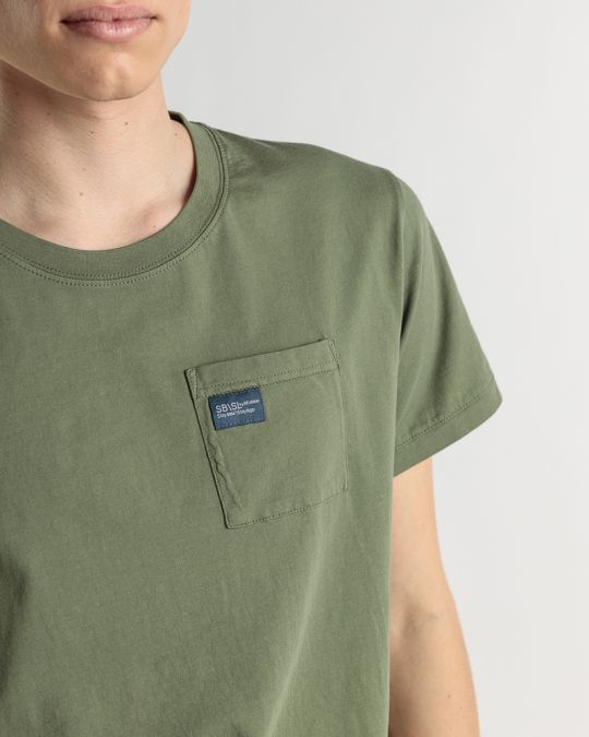 KHAKI MEN'S T-SHIRT 1D25SS4029SS0106