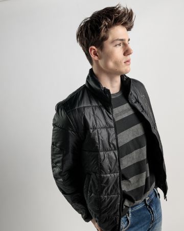 BLACK MEN'S TRANSITIONAL JACKET 1D25SS7001KA1600