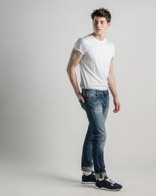 INDIGO MEN'S JEANS - DYLAN 25105 1J25SS0008LP7374ST