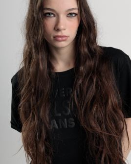 BLACK WOMEN'S T-SHIRT 2D25SS4560SS0105