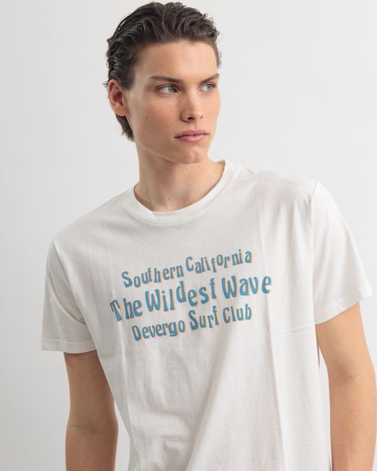 WHITE MEN'S T-SHIRT 1D25SS4057SS0105