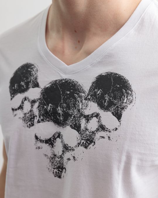 WHITE MEN'S T-SHIRT 1D25SS4067SS0106