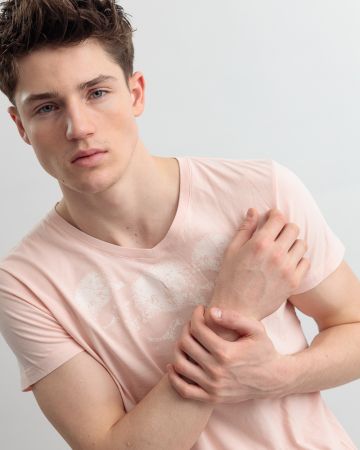 PINK MEN'S T-SHIRT 1D25SS4067SS0106