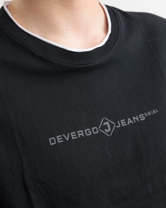 BLACK MEN'S T-SHIRT 1D25SS4055SS0105