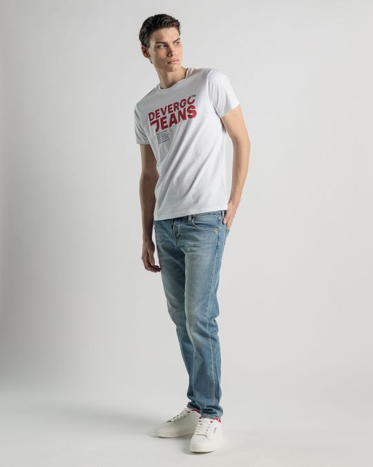 WHITE MEN'S T-SHIRT 1D25SS4060SS0105