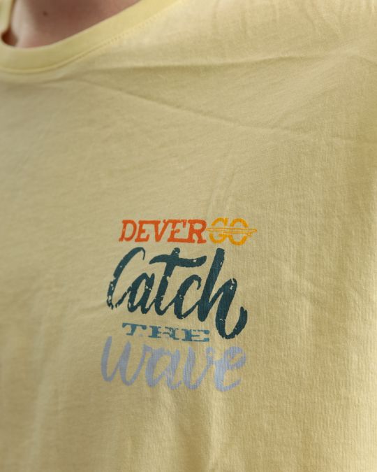 YELLOW MEN'S T-SHIRT 1D25SS4028SS0105