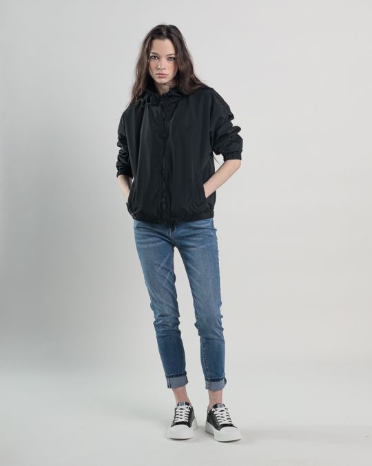 BLACK WOMEN'S TRANSITIONAL JACKET 2D25SS3500KA1600