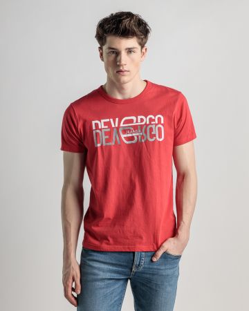RED MEN'S T-SHIRT 1D25SS4049SS0105