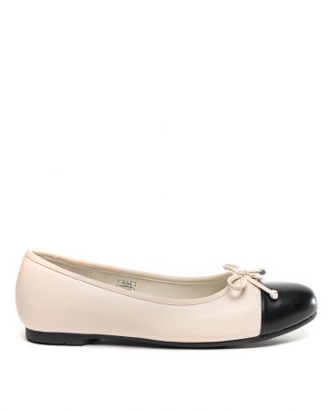 BEIGE WOMEN'S BALLET FLATS - BABETTE DE25SS5550PU RT