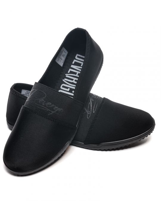 BLACK WOMEN'S SLIP-ON SHOES - MALIBU SIGNATURE DE25SS5509SI AH