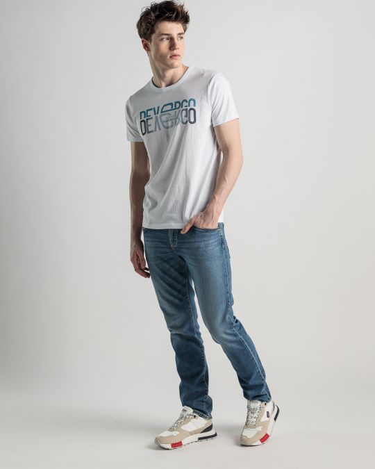 WHITE MEN'S T-SHIRT 1D25SS4049SS0105