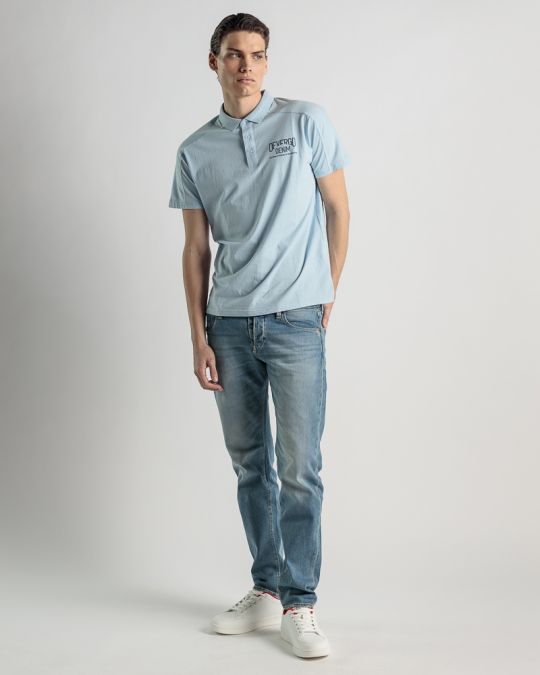 BLUE MEN'S T-SHIRT 1D25SS4034SS0124