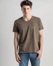 BROWN MEN'S T-SHIRT