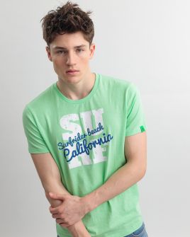 BEIGE MEN'S T-SHIRT 1D25SS4026SS3805