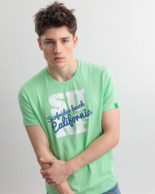 BEIGE MEN'S T-SHIRT 1D25SS4026SS3805