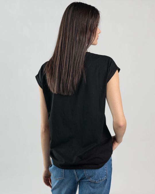 BLACK WOMEN'S TOP 2D25SS4518SL0105