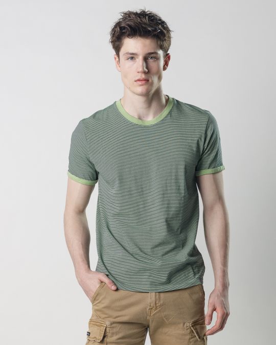 GREEN MEN'S T-SHIRT 1D25SS4024SS0106