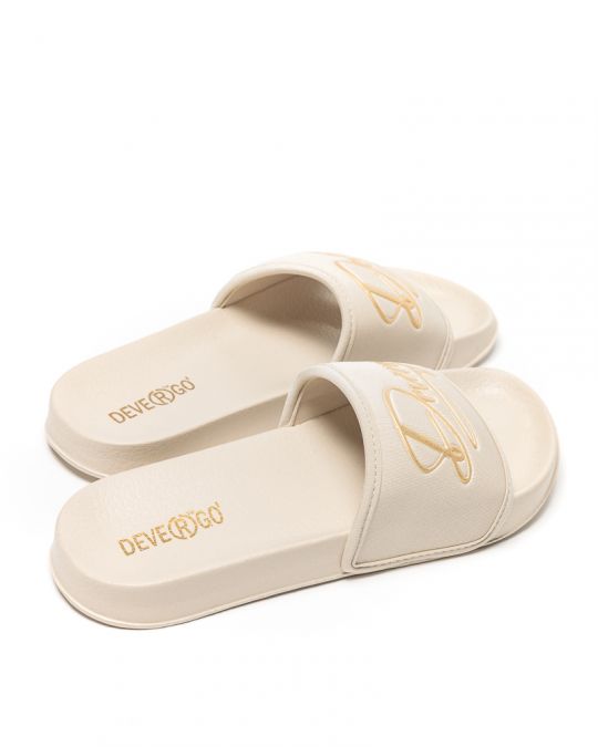 BEIGE WOMEN'S SLIDES - PETRA DE25SS2520EV SR