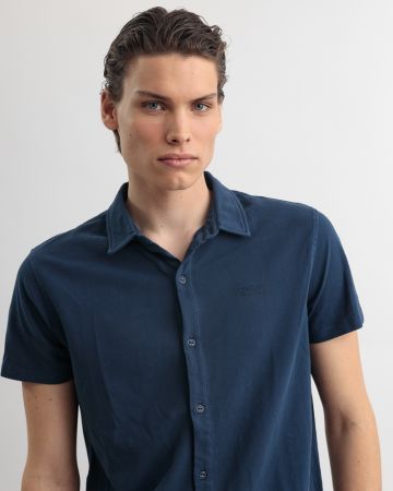 BLUE MEN'S SHIRT 1D25SS5002SS2406