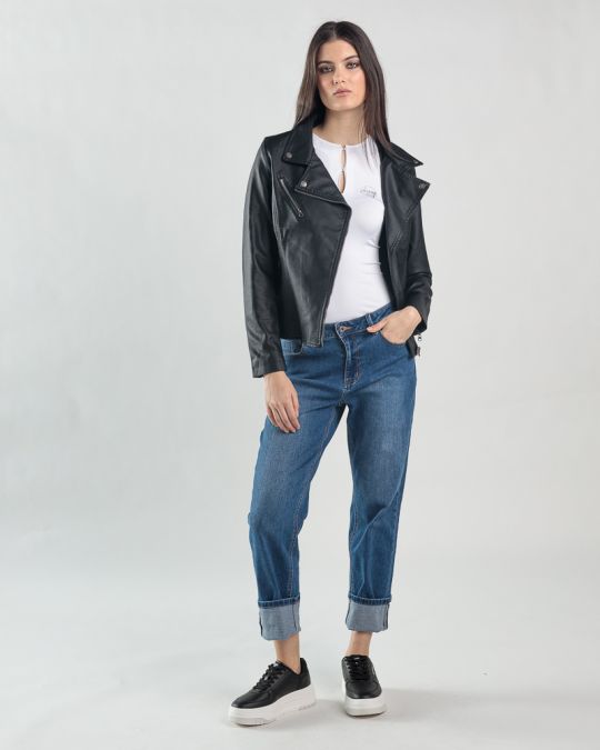BLACK WOMEN'S TRANSITIONAL JACKET 2D25SS3512KA9000