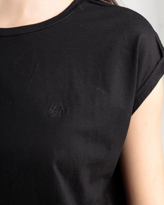 BLACK WOMEN'S TOP 2D25SS4518SL0105