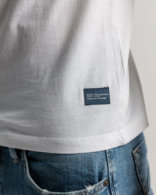 WHITE MEN'S T-SHIRT 1D25SS4059SS0105