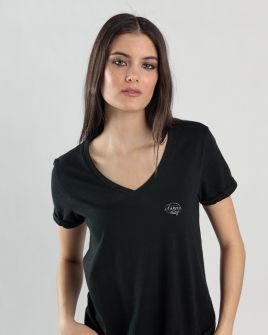 BLACK WOMEN'S T-SHIRT 2D25SS4548SS3805