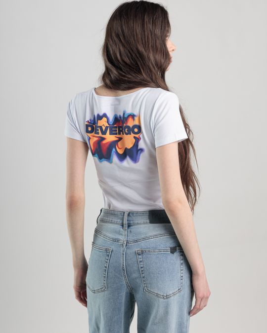 WHITE WOMEN'S T-SHIRT 2D25SS4552SS0205