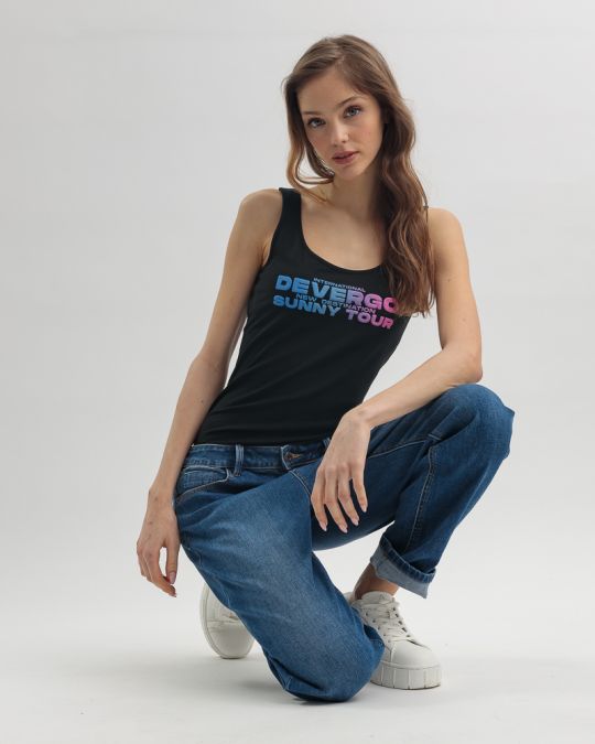 BLACK WOMEN'S TOP 2D25SS4502SL0205