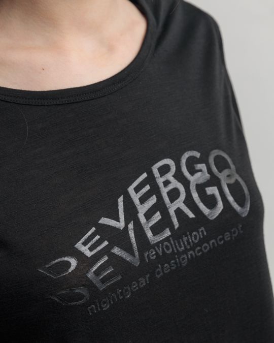BLACK WOMEN'S T-SHIRT 2D25SS4565SS3805