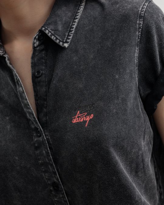 GREY WOMEN'S SHIRT 2D25SS5501SS0224