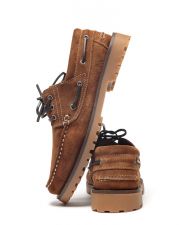 BROWN MEN'S BOAT SHOE - BRUNO