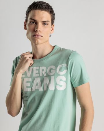 GREEN MEN'S T-SHIRT 1D25SS4022SS0124