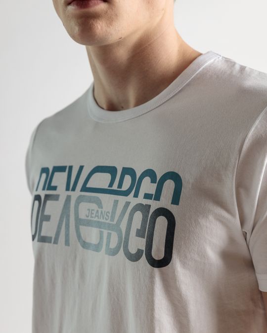 WHITE MEN'S T-SHIRT 1D25SS4049SS0105