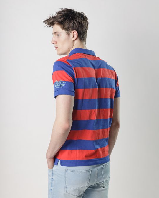 BLUE MEN'S T-SHIRT 1D25SS4025SS0105