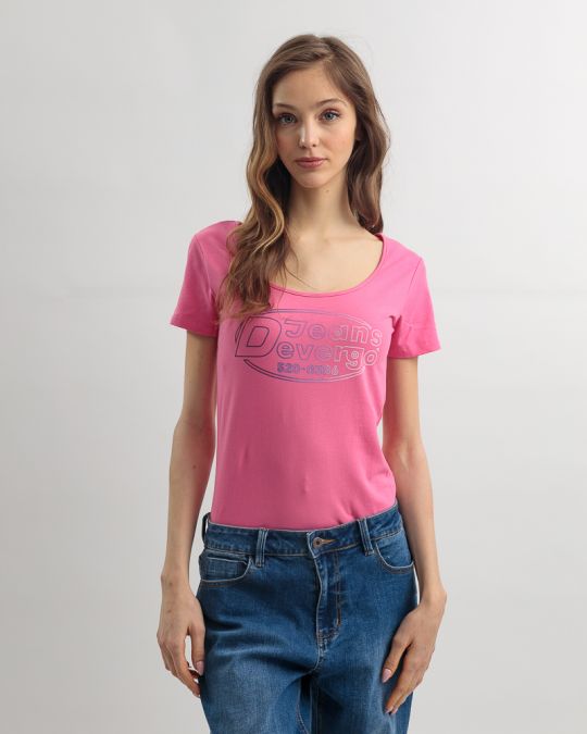 PINK WOMEN'S T-SHIRT 2D25SS4542SS0205
