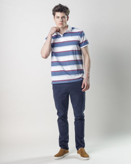 BLUE MEN'S T-SHIRT 1D25SS4082SS0105