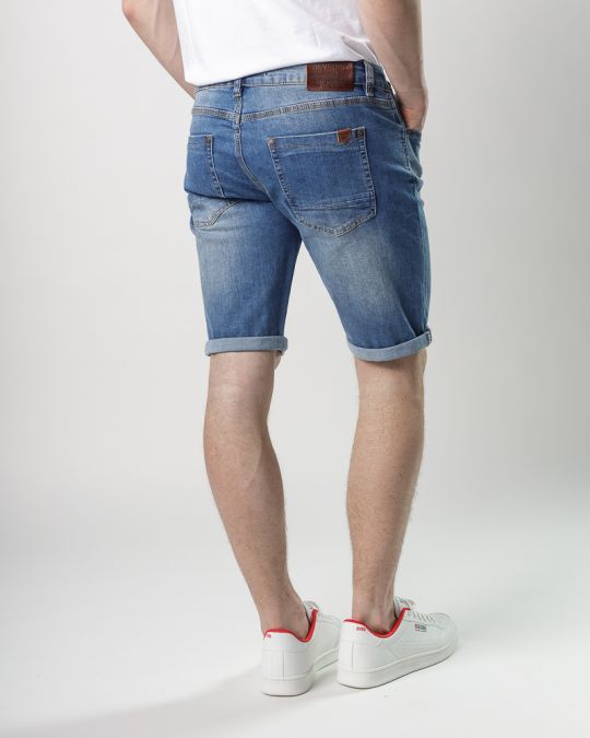 INDIGO MEN'S JEANS SHORTS - FRANK SHORTS 25204 1J25SS0053MP3464RE