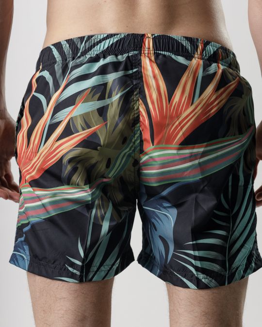 BLACK MEN'S BEACH SHORTS 1D25SS1057SP6000