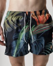 BLACK MEN'S BEACH SHORTS