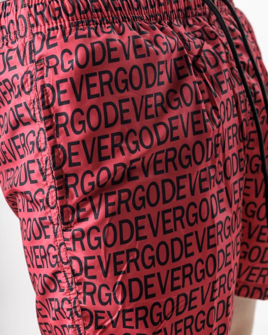 RED MEN'S BEACH SHORTS 1D25SS1057SP6000