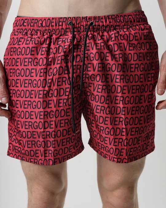 RED MEN'S BEACH SHORTS 1D25SS1057SP6000