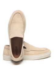 BEIGE MEN'S SLIP-ON SHOES - ALF