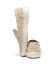 BEIGE MEN'S SLIP-ON SHOES - JUSTIN