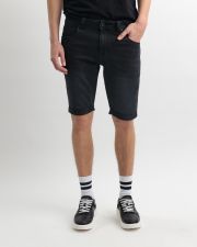 BLACK MEN'S JOGJEANS SHORTS