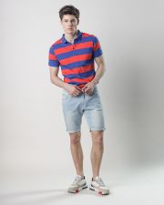 BLUE MEN'S JOGJEANS SHORTS