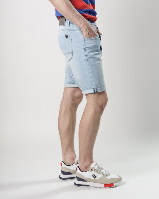 BLUE MEN'S JOGJEANS SHORTS 1D25SS1133MP7170