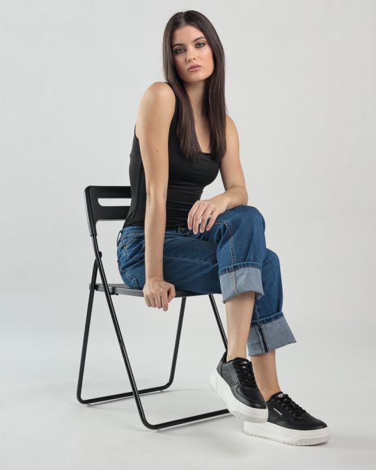 BLACK WOMEN'S TOP 2D25SS4510SL0205